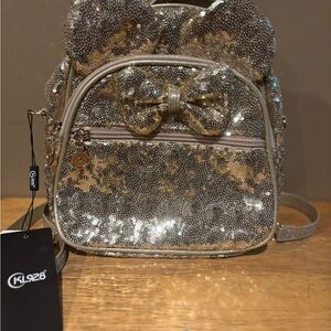 Gold and Silver Sequin Women's Backpack
